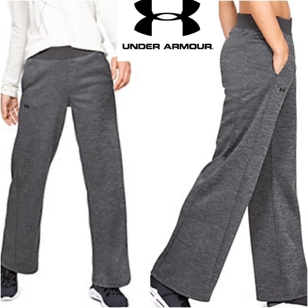 Under Armour UA Women’s Gray Fleece Open Hem Pants